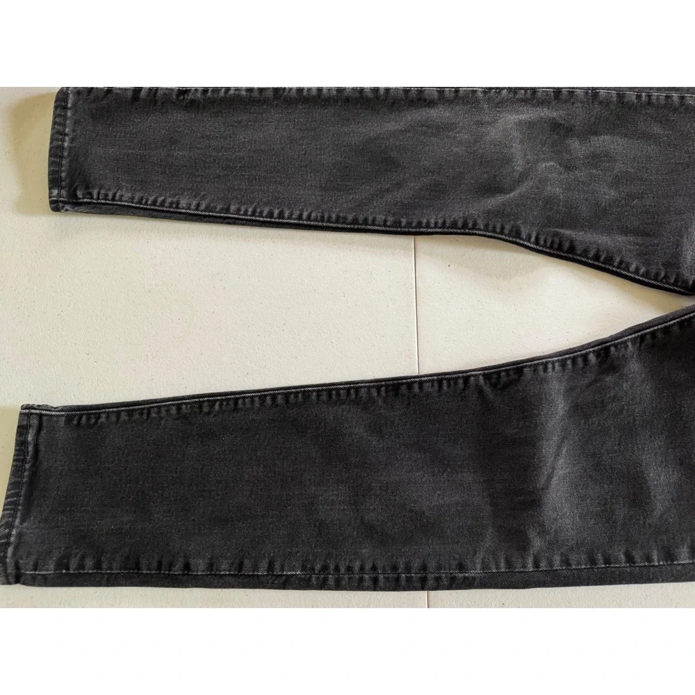 Levis Premium Jeans Faded Black Denim Five Pocket Pants Mens Size 26x10 Rise